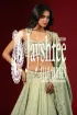 Sea Green Tissue Silk Hand Embroidered Lehenga With Designer Crop Top